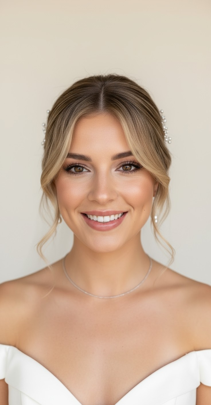 After Bangs Wedding Hair